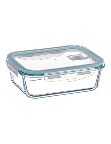 Fiambrera borosilicato rectangular hermética 370 ml