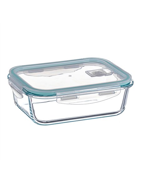 Fiambrera borosilicato rectangular hermética 370 ml