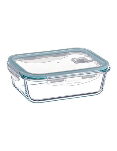 Fiambrera borosilicato rectangular hermética 630 ml