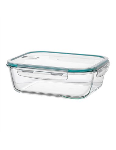 Fiambrera borosilicato rectangular hermética 2250 ml