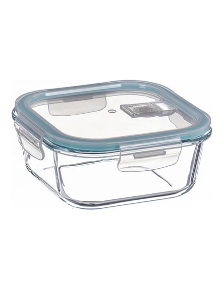 Fiambrera borosilicato cuadrada hermética 300 ml