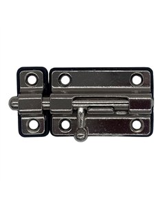 Pasador cerrojo base plástica 50 mm cromo