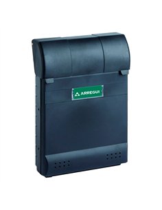 Buzón individual exterior, pequeño, nautic, poliestireno, negro, 21 x 7,5 x 29 cm