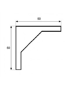 Escuadra super an03 blanca 50 x 50 mm 2