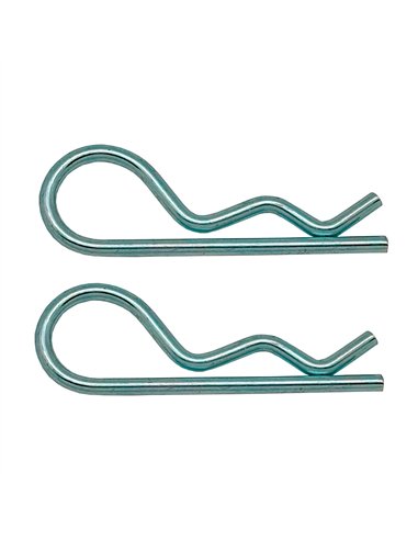 Pasador ps14 forma r, 6 mm, galvanizado, blister 2 uds