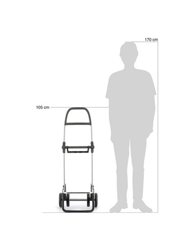 Carro de la compra i-max mf 4 ruedas plegable burdeos