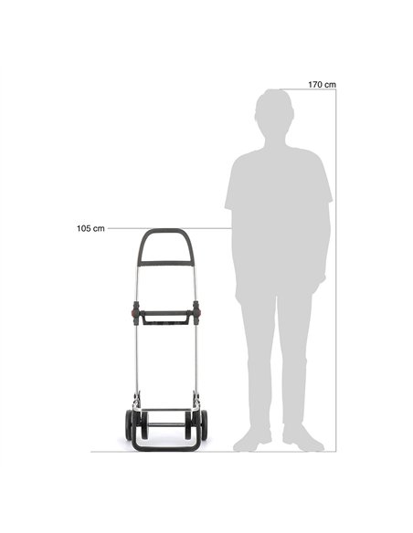 Carro de la compra i-max mf 4 ruedas plegable burdeos