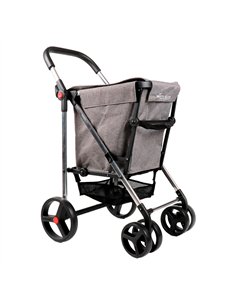 Carro de la compra basket mf 4b gris
