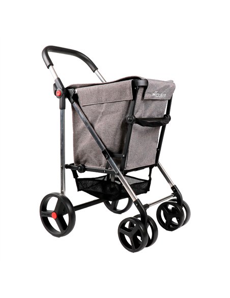 Carro de la compra basket mf 4b gris