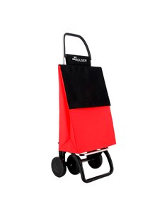 Carro de la compra basic ln 4 rojo - negro