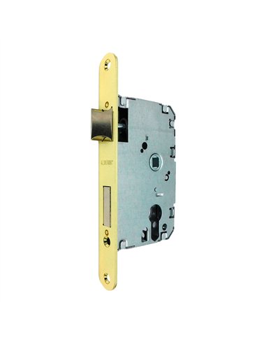 Cerradura embutir c/r cre03 40/47 mm latonado