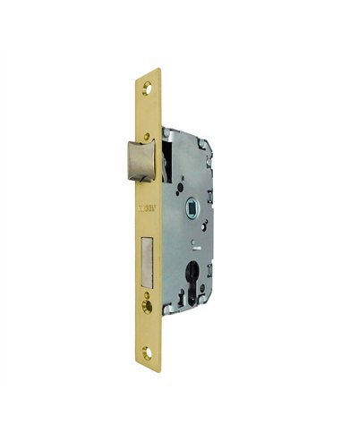 Cerradura embutir c/c cre04 50/47 mm latonado