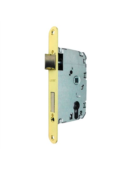 Cerradura embutir c/r cre03 60/47 mm latonado