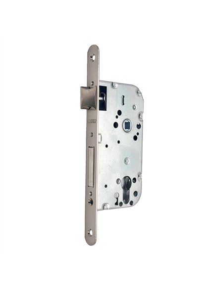 Cerradura embutir c/r cre05 50/70 mm níquel satinado