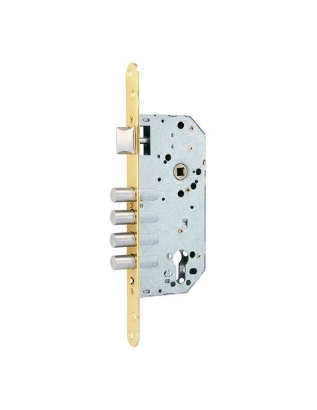 Cerradura embutir c/r cre07 50/85 mm latonado