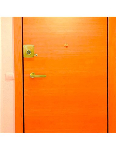 Cerradura sobreponer crs02 derecha 40 x 80 mm pintado oro