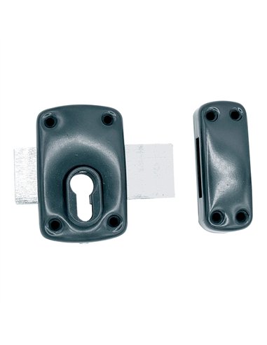 Cerrojo sobreponer sin cilindro crr16 pintado gris