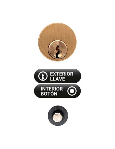 Cerrojo sobreponer crr06 105b/70 mm pintado gris