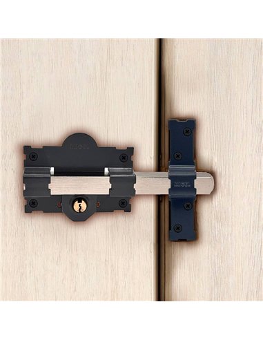 Cerrojo sobreponer crr07 105l/50 mm pintado gris