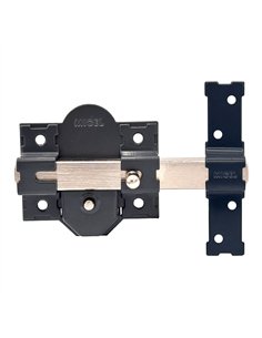 Cerrojo sobreponer crr08 86b/50 mm pintado gris llaves iguales amaestradas
