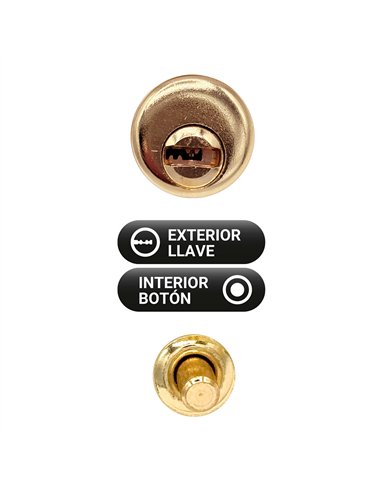 Cerrojo sobreponer crr10 86b/50 mm latón satinado