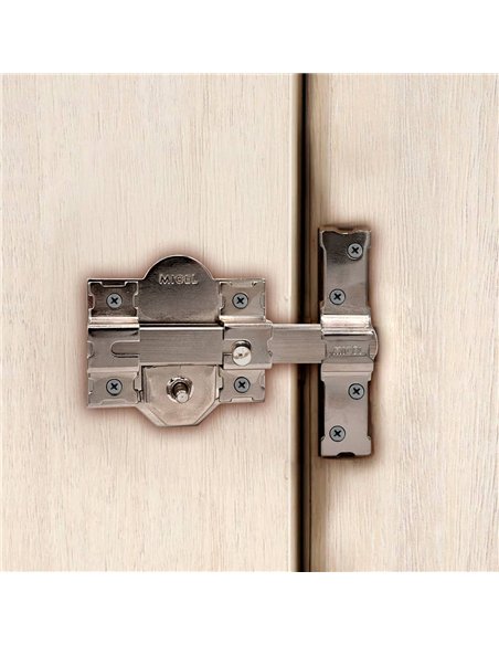 Cerrojo sobreponer crr10 86b/50 mm níquel