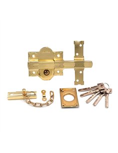 Cerrojo sobreponer crr11 86l/50 mm latón satinado 2