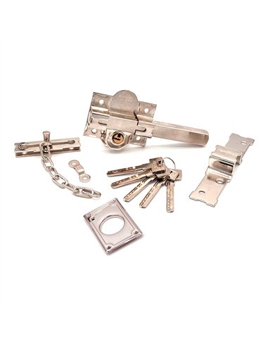 Cerrojo sobreponer crr11 86l/50 mm níquel