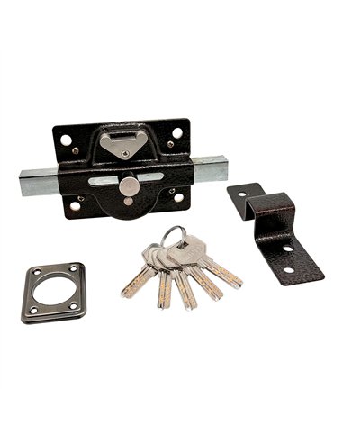 Cerrojo seguridad sobreponer crr02 marrón