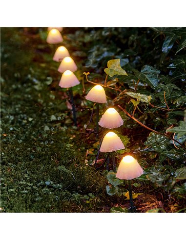 Estaca led con forma de seta con 8 funciones para exterior 491762