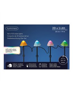 Estaca led con forma de seta multicolor con 8 funciones para exterior 491763 2
