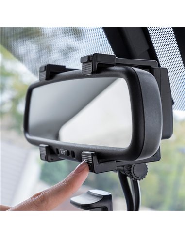 Soporte de smartphone para espejo retrovisor