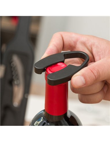 Estuche de vino con forma de botella
