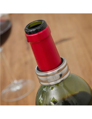 Estuche de vino con forma de botella