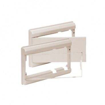 Moldura e porta MARFIM para quadro elétrico ICP + 8 ou 14 elementos Solera 5213