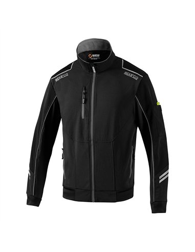 Chaqueta light-shell tech técnica, negra/gris, austin, t2 - m