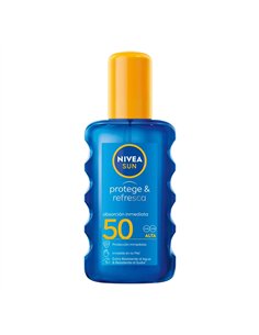 Loción solar invisible spray protege y refresca f50 200 ml