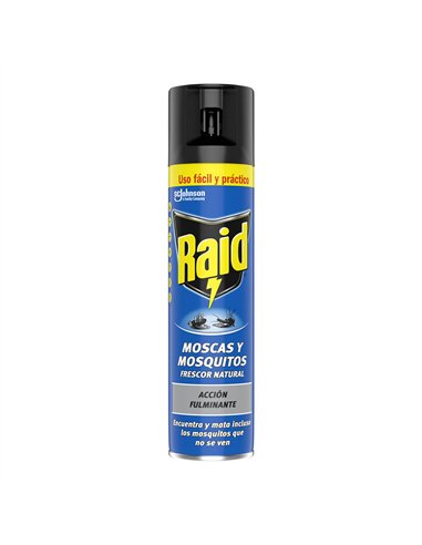 Raid insecticida spray 400ml moscas y mosquitos