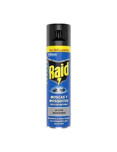 Raid insecticida spray 400ml moscas y mosquitos