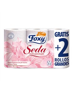 Papel higiénico aroma talco 4 + 2 uds