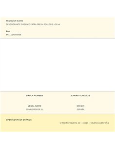 Desodorante organic extra fresh rollon 2 x 50 ml 2