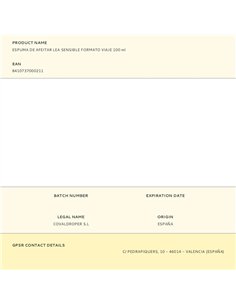 Espuma de afeitar lea sensible formato viaje 100 ml 2