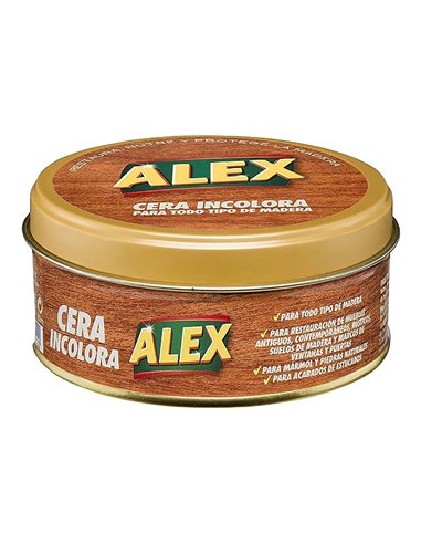 Cera para madera incolora 250 g