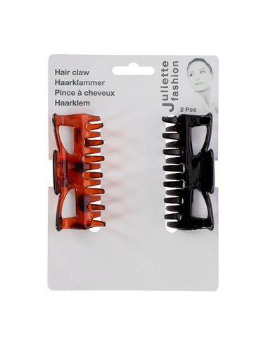 Pinza para el cabello 9 cm 2 uds