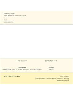 Papel higiénico doméstico 12 uds 2