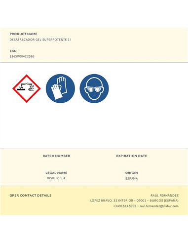 Desatascador gel superpotente 1 l
