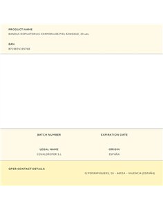 Bandas depilatorias corporales piel sensible, 20 uds 2