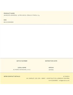Adhesivo universal ultra unick, cánula / pincel, 5 g 2