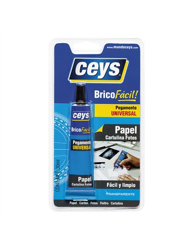 Adhesivo universal bricofácil transparente 30 ml