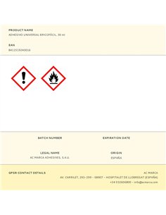 Adhesivo universal bricofácil transparente 30 ml 2